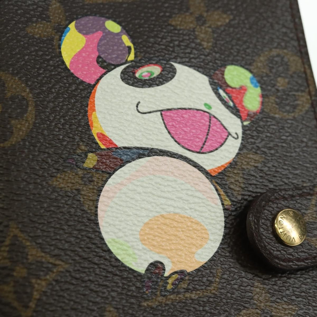 Louis Vuitton Agenda Cover Monogram Panda Brown Canvas Wallets Accessory (Pre-Owned)