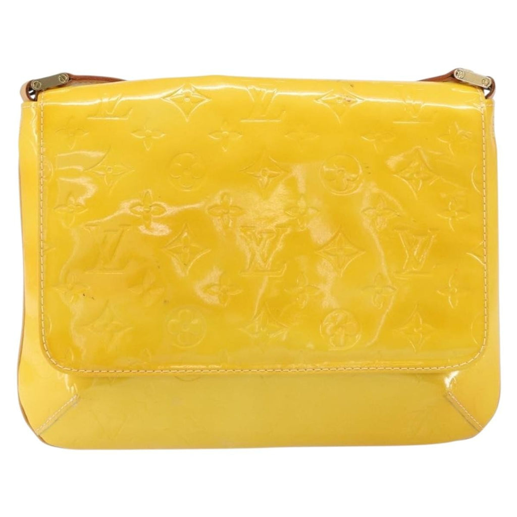 Louis Vuitton Thompson Street Handbag Monogram Vernis Yellow Patent_Leather Shoulder Bag Bag (Pre-Owned)