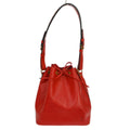 Louis Vuitton Petit Noe Handbag Epi Leather Red Leather Shoulder Bag Bag (Pre-Owned)