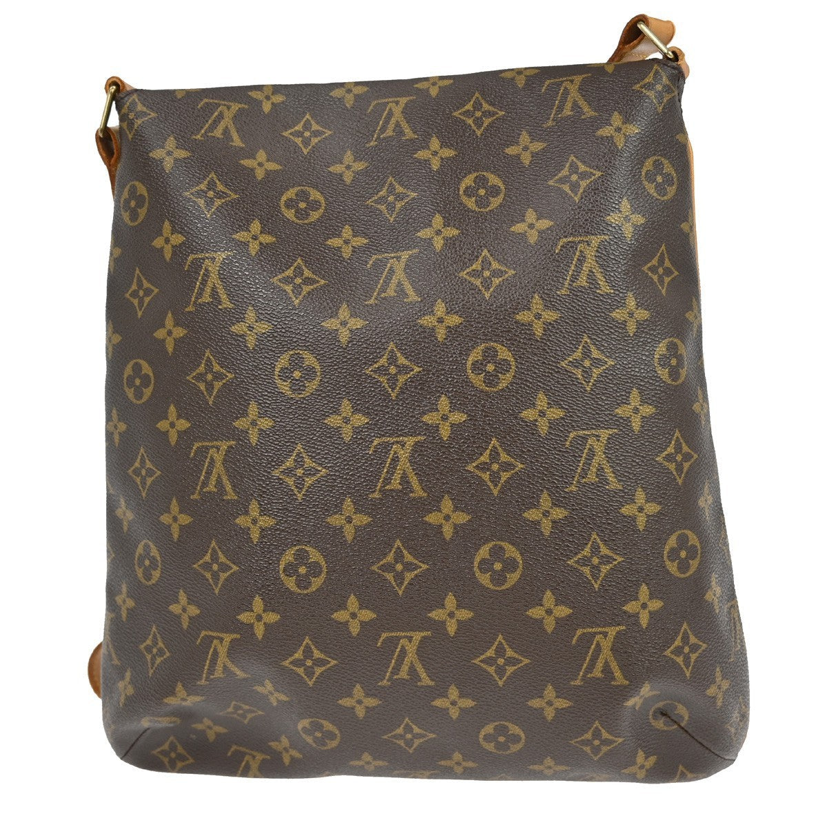 Louis Vuitton Musette Handbag Monogram Canvas Brown Canvas Shoulder Bag Bag (Pre-Owned)