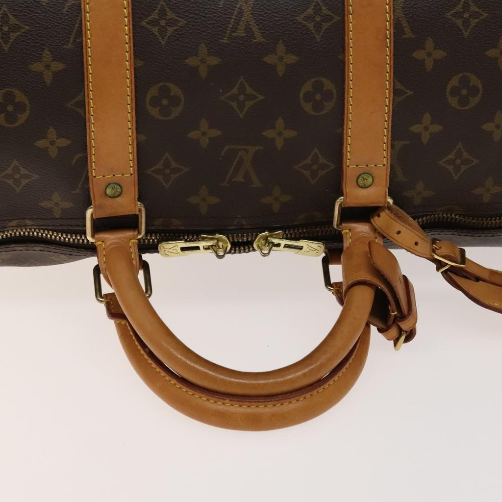 Louis Vuitton Keepall Bag Monogram Canvas Brown Canvas Travel Bag Bag (Pre-Owned)