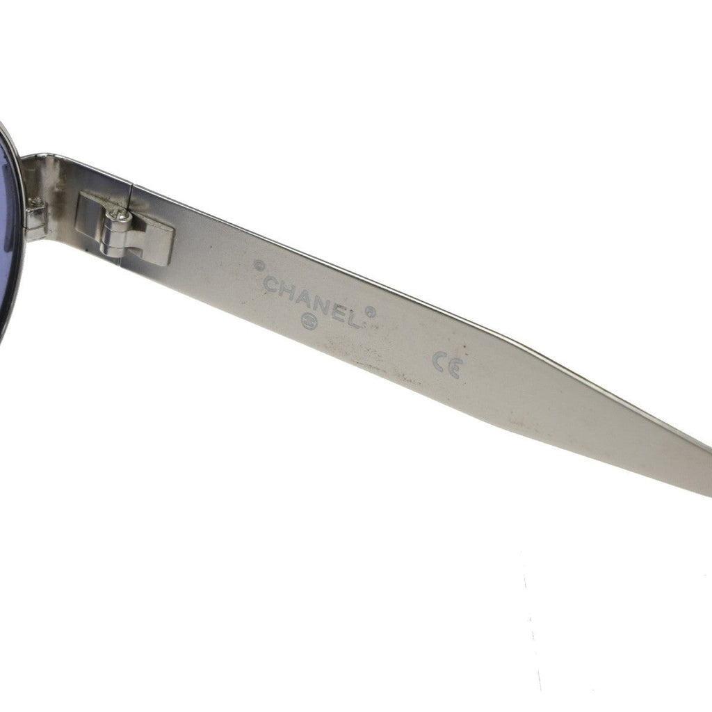 Chanel Chanel Logo Sunglasses Eye Wear Plastic Blue Metal Sunglasse Accessory (Pre-Owned)