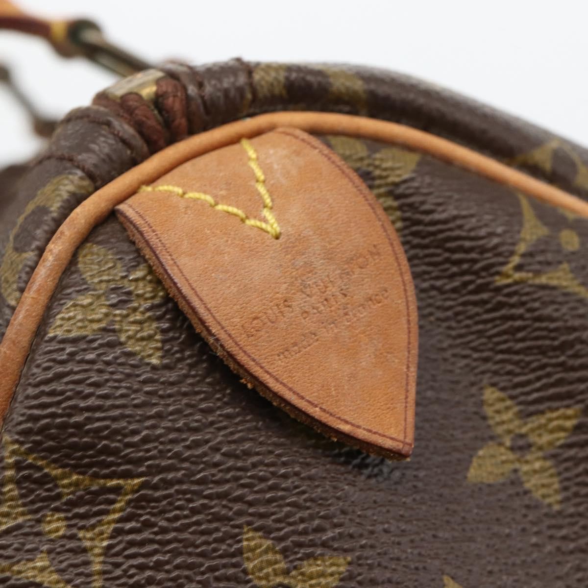 Louis Vuitton Speedy Handbag Monogram Canvas Brown Canvas Handbag (Pre-Owned)
