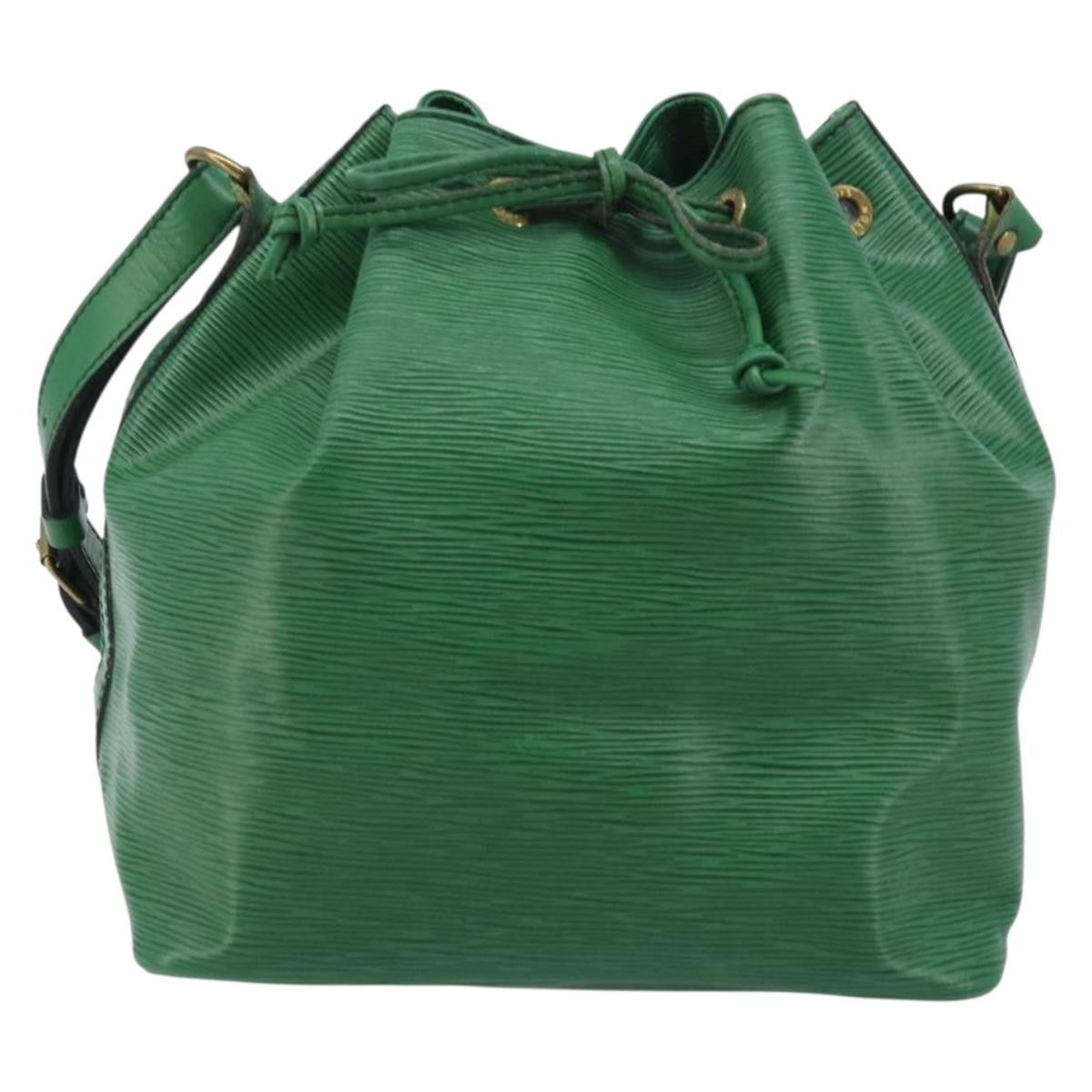 Louis Vuitton Petit Noe Handbag Epi Leather Green Leather Shoulder Bag Bag (Pre-Owned)