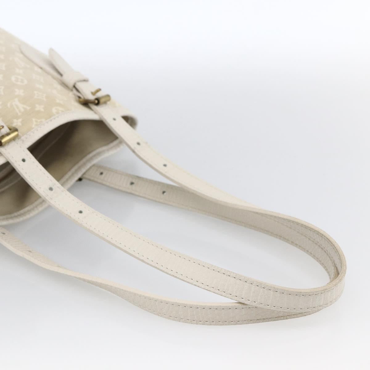 Louis Vuitton Petit Bucket Bag Mini Lin Beige Canvas Shoulder Bag Bag (Pre-Owned)