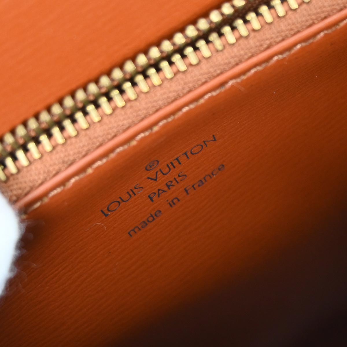 Louis Vuitton Malesherbes Handbag Epi Leather Brown Leather Handbag (Pre-Owned)