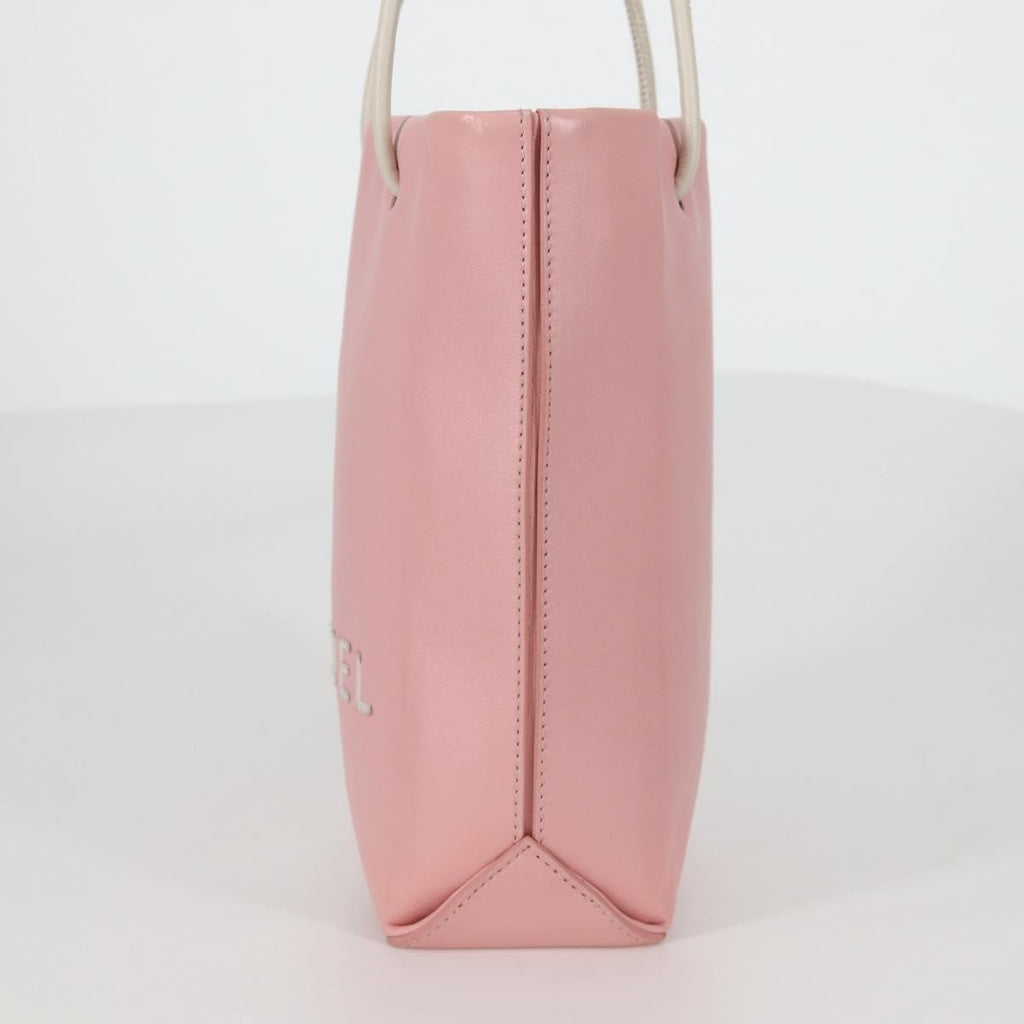 Chanel Essential Shopping Tote Leather Pink Leather Bag (Pre-Owned)