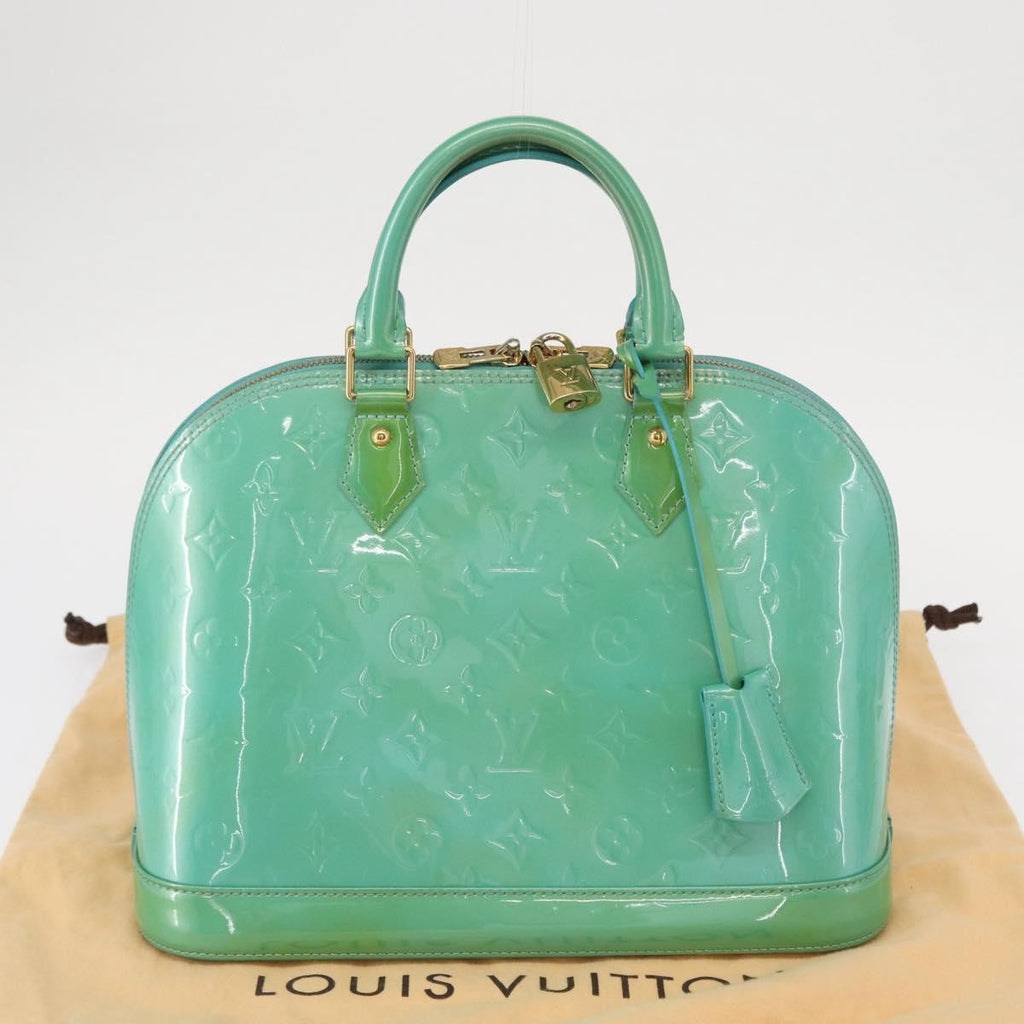 Louis Vuitton Alma Handbag Patent Leather Blue Patent_Leather Handbag (Pre-Owned)