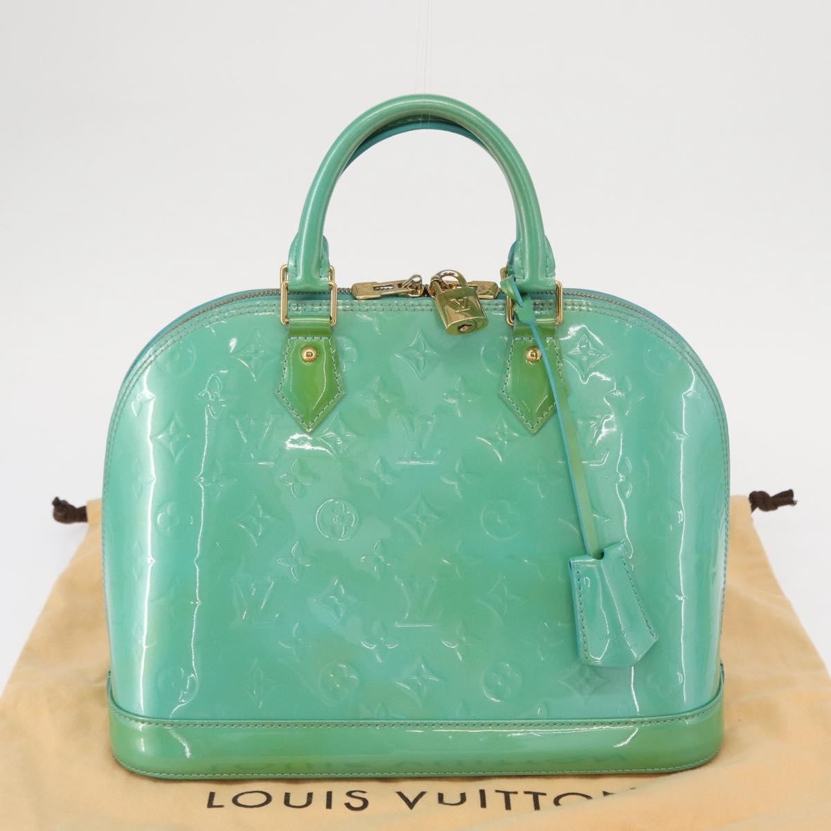 Louis Vuitton Alma Handbag Patent Leather Blue Patent_Leather Handbag (Pre-Owned)