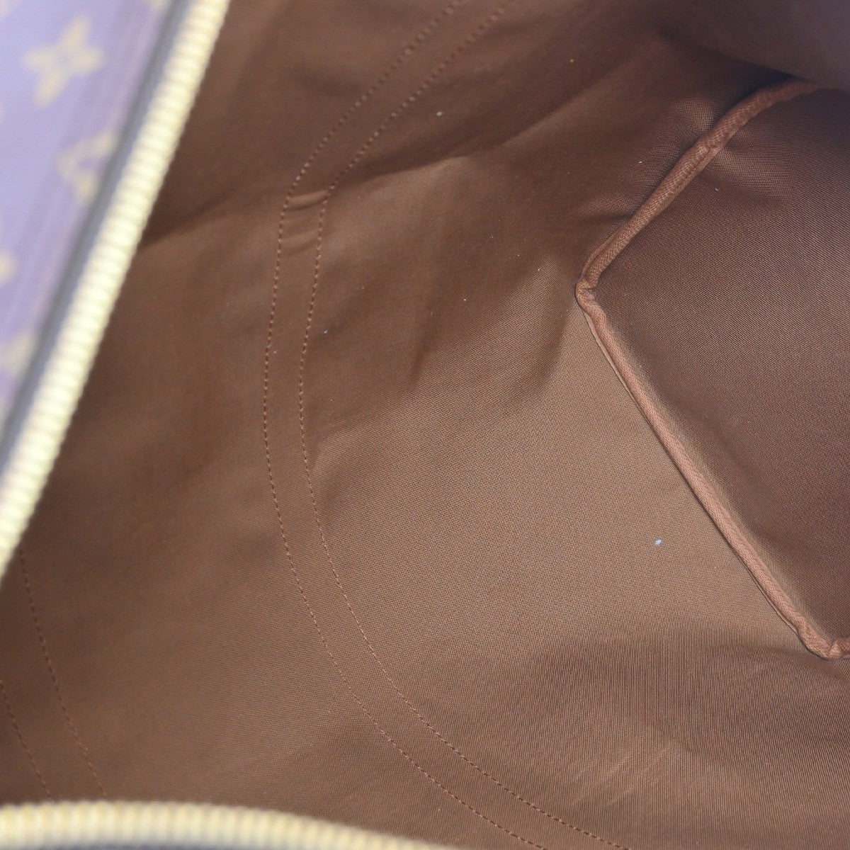 Louis Vuitton Keepall Bag Monogram Canvas Brown Canvas Travel Bag Bag (Pre-Owned)