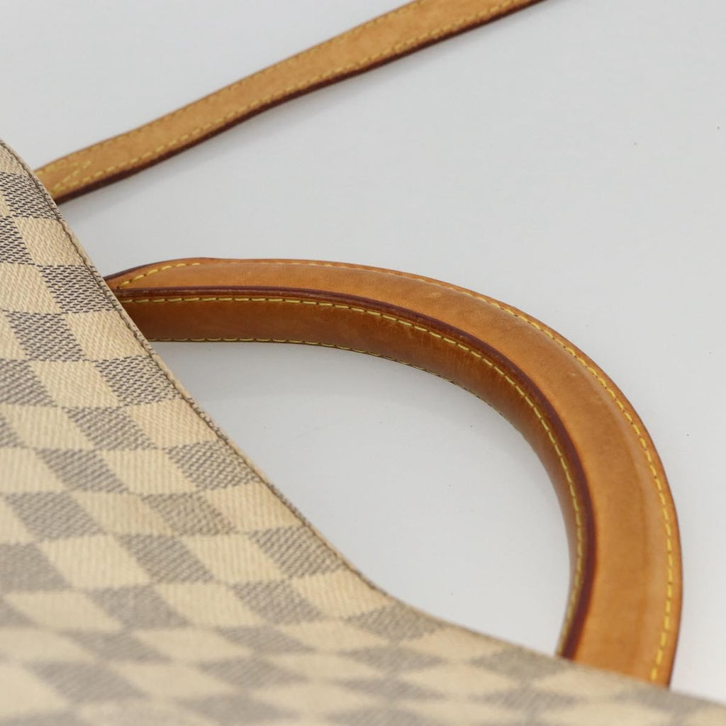 Louis Vuitton Soffi Handbag Damier Beige Canvas Handbag (Pre-Owned)