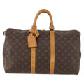 Louis Vuitton Keepall Bag Monogram Canvas Brown Canvas Travel Bag Bag (Pre-Owned)