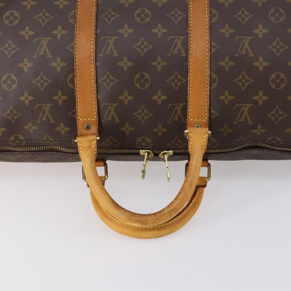 Louis Vuitton Keepall Bag Monogram Canvas Brown Canvas Travel Bag Bag (Pre-Owned)
