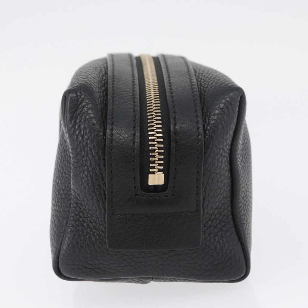 Gucci Soho Toiletry Pouch Leather Black Leather Clutche & Pouche Bag (Pre-Owned)