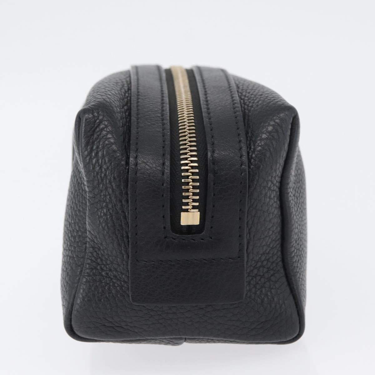 Gucci Soho Toiletry Pouch Leather Black Leather Clutche & Pouche Bag (Pre-Owned)