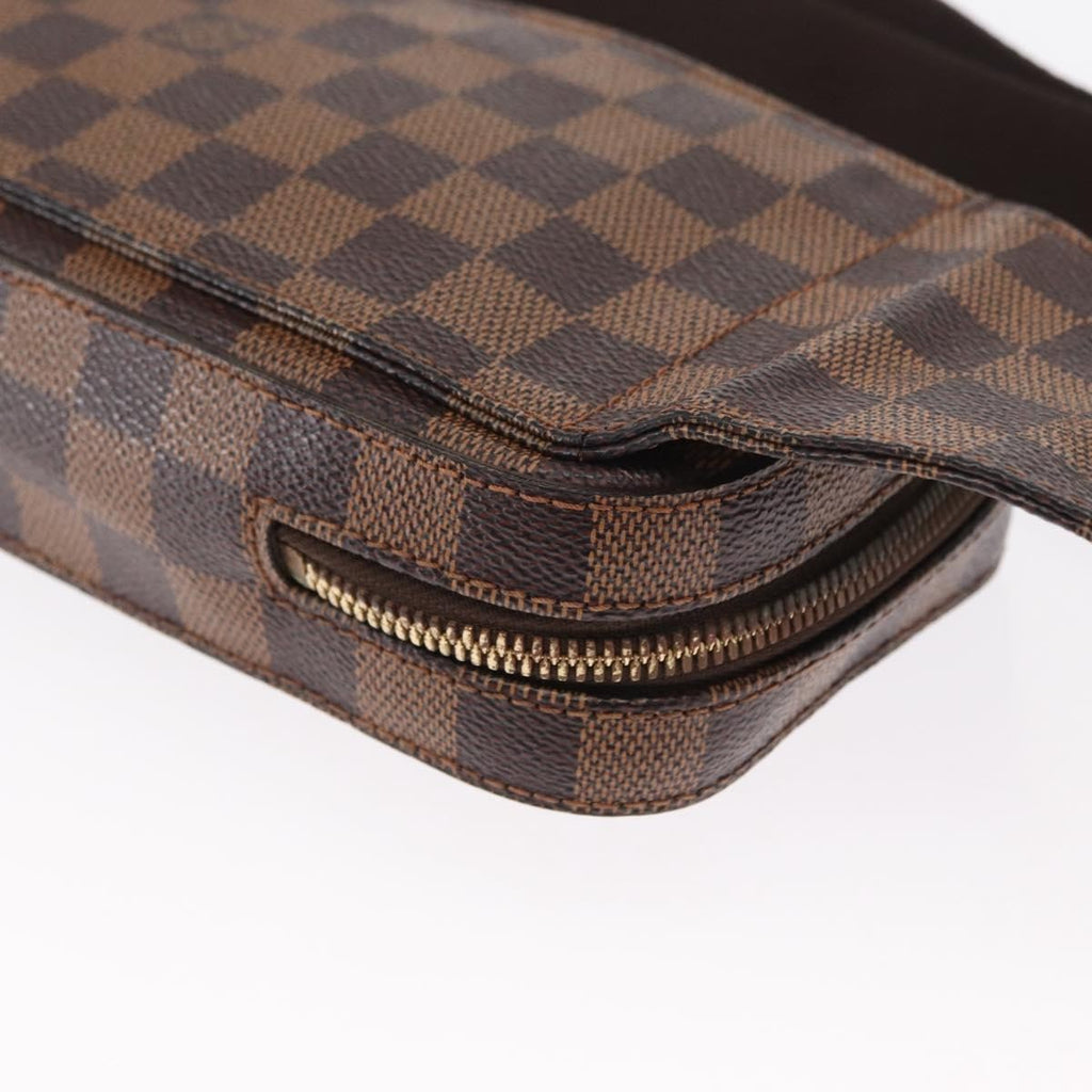 Louis Vuitton Geronimos Waist Bag Damier Brown Canvas Clutche & Pouche Bag (Pre-Owned)
