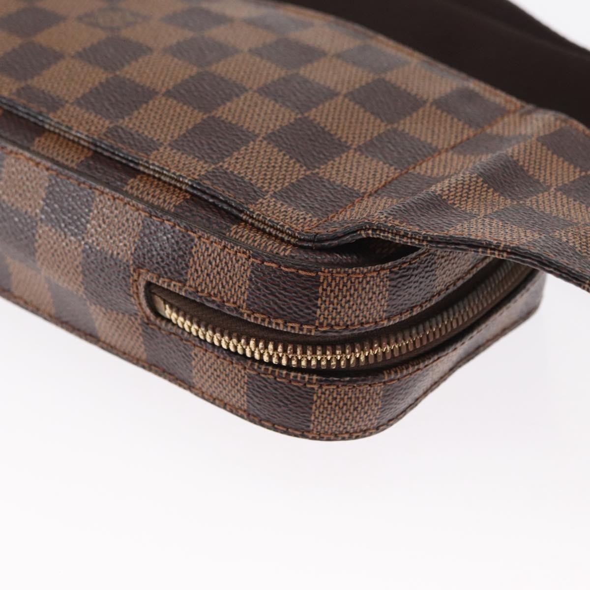 Louis Vuitton Geronimos Waist Bag Damier Brown Canvas Clutche & Pouche Bag (Pre-Owned)