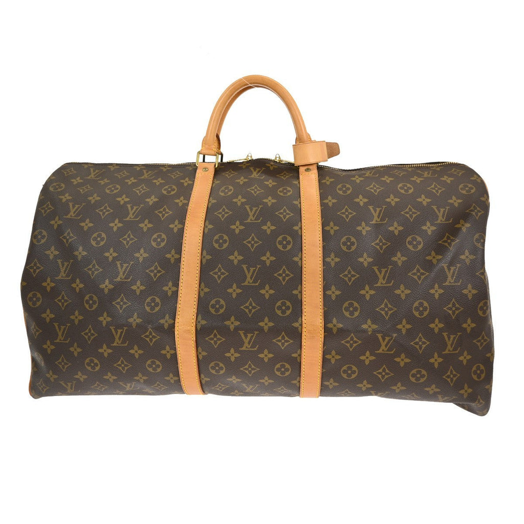 Louis Vuitton Keepall Bag Monogram Canvas Brown Canvas Travel Bag Bag (Pre-Owned)