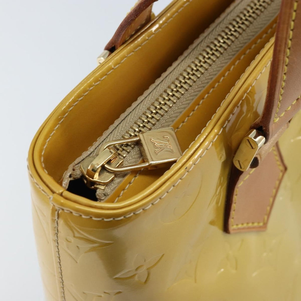 Louis Vuitton Houston Handbag Monogram Vernis Beige Patent_Leather Tote Bag Bag (Pre-Owned)