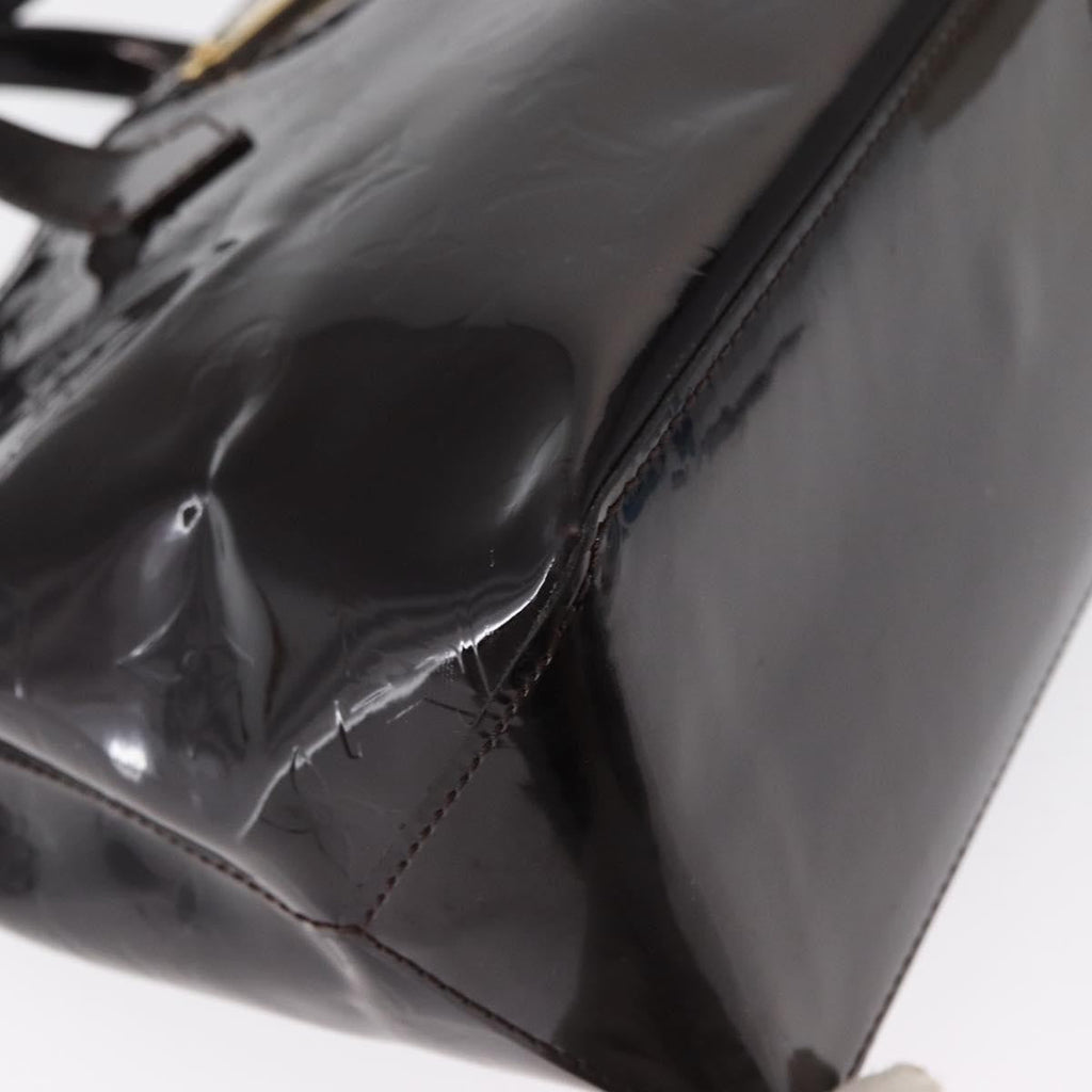 Louis Vuitton Wilshire Handbag Monogram Vernis Purple Patent_Leather Tote Bag Bag (Pre-Owned)