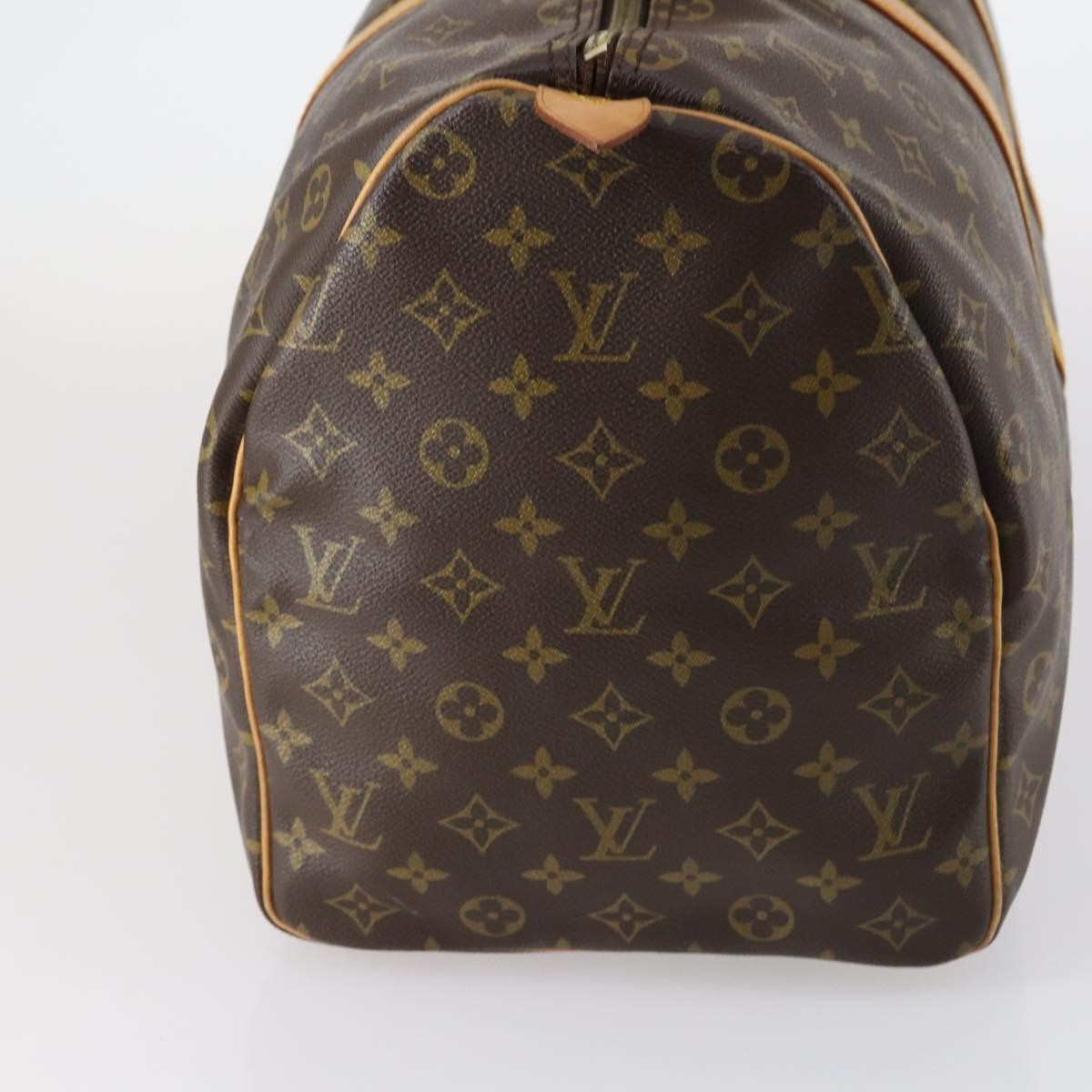 Louis Vuitton Keepall Bag Monogram Canvas Brown Canvas Bag (Pre-Owned)