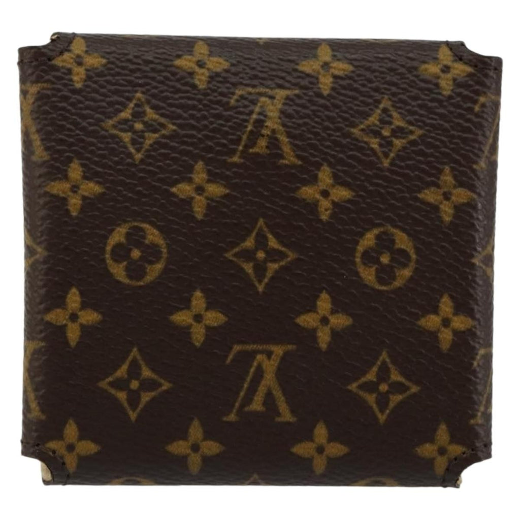 Louis Vuitton Case Jewelry Box Canvas Brown Canvas Wallets Accessory (Pre-Owned)