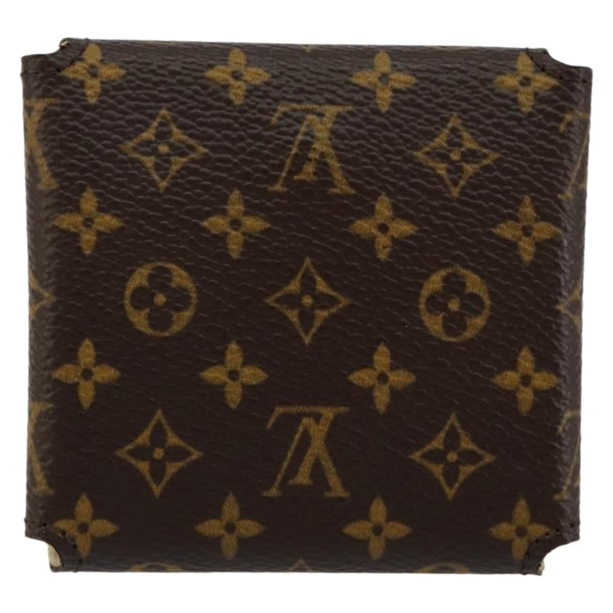 Louis Vuitton Case Jewelry Box Canvas Brown Canvas Wallets Accessory (Pre-Owned)