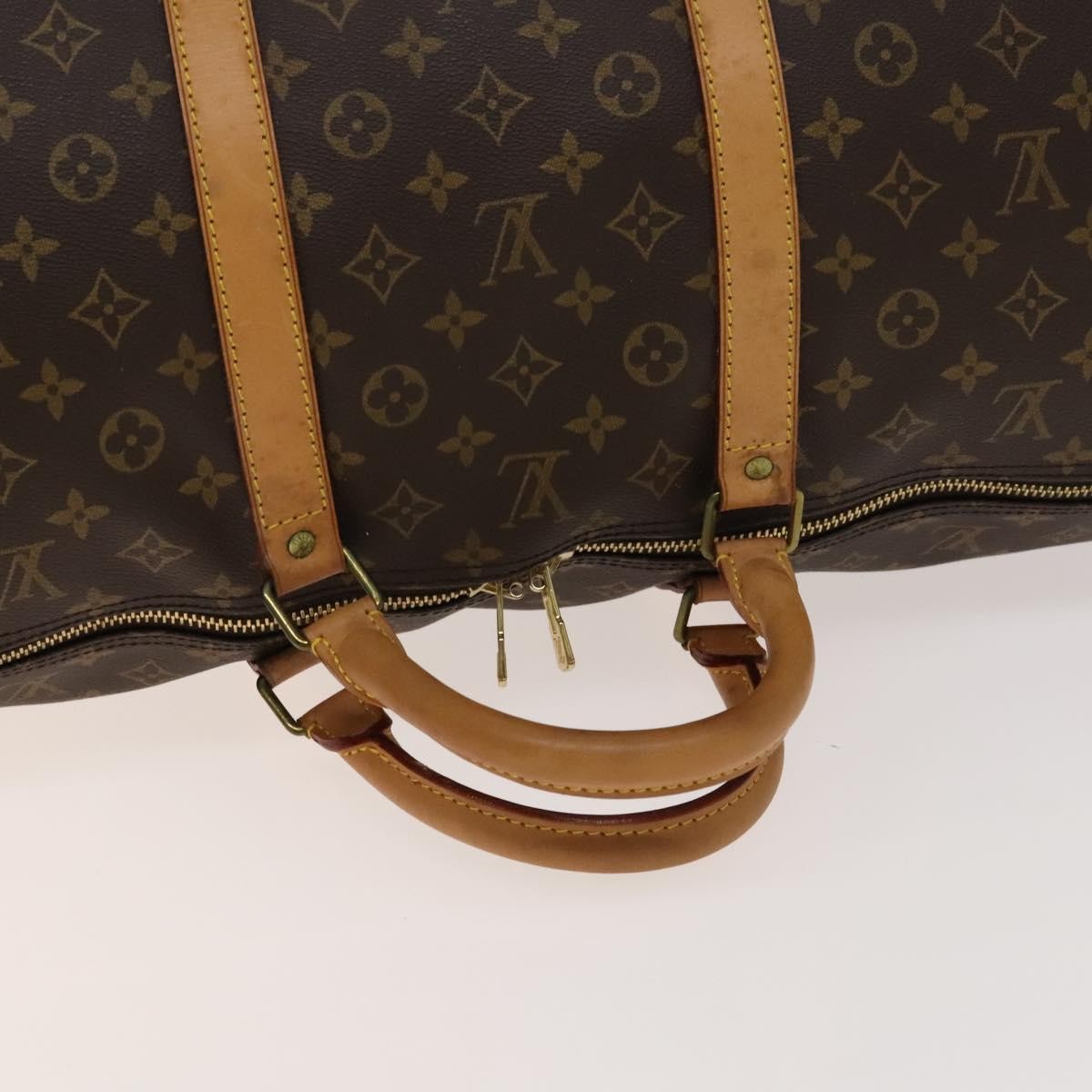 Louis Vuitton Keepall Bag Monogram Canvas Brown Canvas Bag (Pre-Owned)