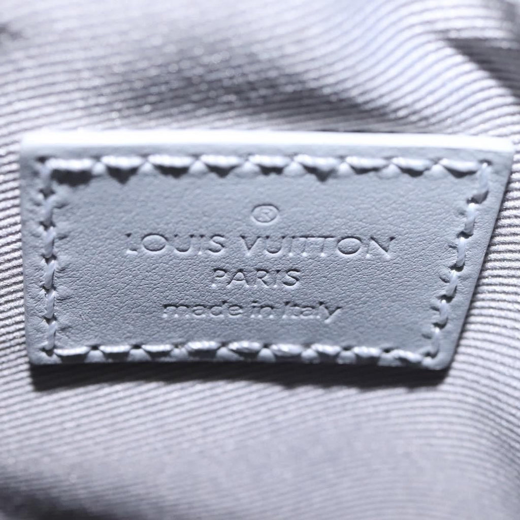 Louis Vuitton Chalk Nano Bag Limited Edition Logo Story Monogram Canvas Gray Canvas Clutche & Pouche Bag (Pre-Owned)