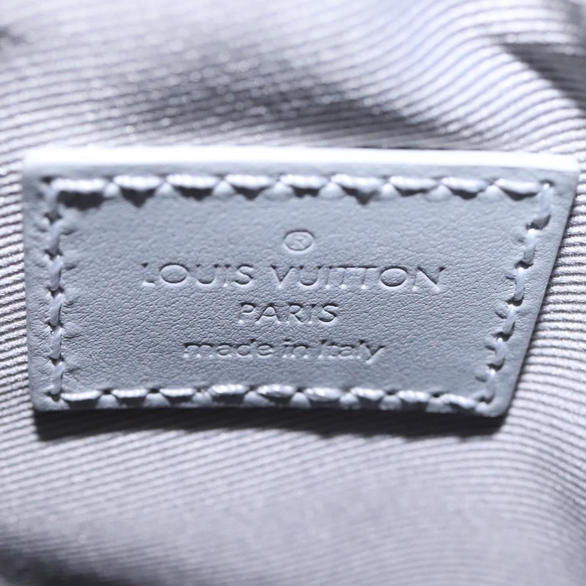 Louis Vuitton Chalk Nano Bag Limited Edition Logo Story Monogram Canvas Gray Canvas Clutche & Pouche Bag (Pre-Owned)