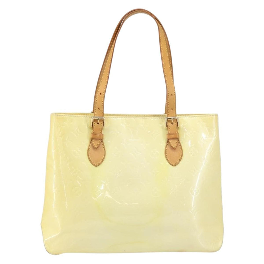 Louis Vuitton Brentwood Handbag Monogram Vernis Yellow Patent_Leather Tote Bag Bag (Pre-Owned)