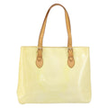 Louis Vuitton Brentwood Handbag Monogram Vernis Yellow Patent_Leather Tote Bag Bag (Pre-Owned)
