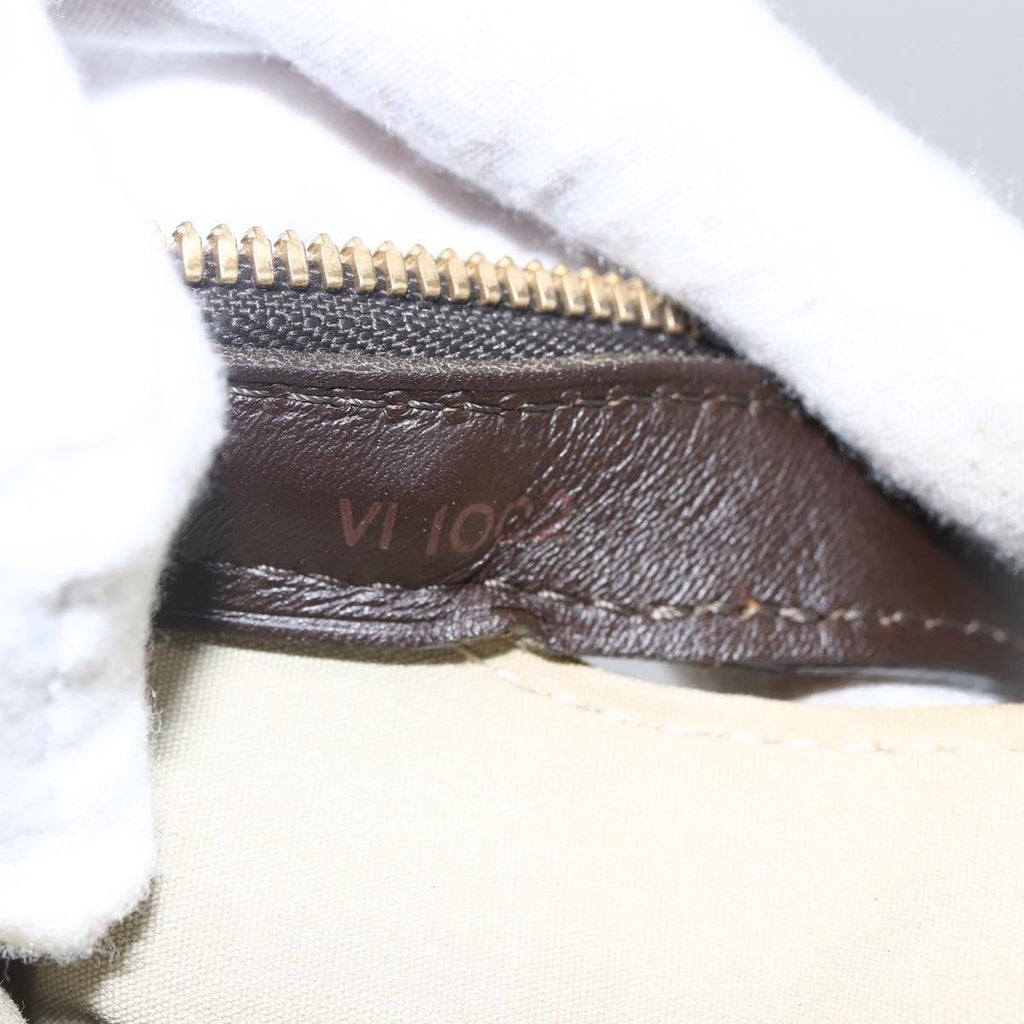 Louis Vuitton Josephine Handbag Mini Lin Khaki Canvas Handbag (Pre-Owned)