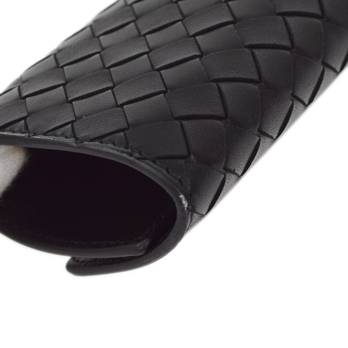 Bottega Veneta Knotted Keyring Leather Black Leather Charms And Keychains Accessory (Pre-Owned)