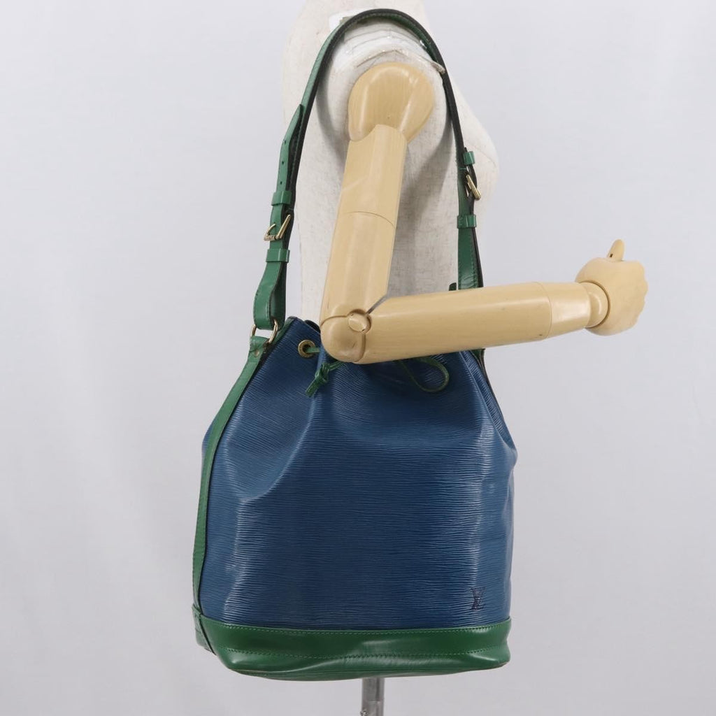 Louis Vuitton Bicolor Noe Handbag Epi Leather Blue Leather Shoulder Bag Bag (Pre-Owned)