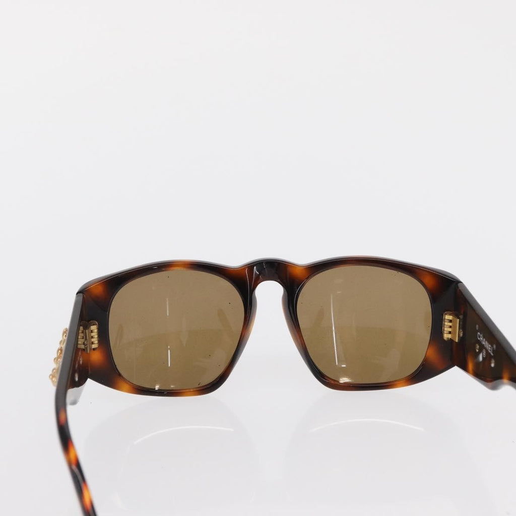Chanel Camélia Sunglasses Plastic Brown Plastic Sunglasse Accessory (Pre-Owned)