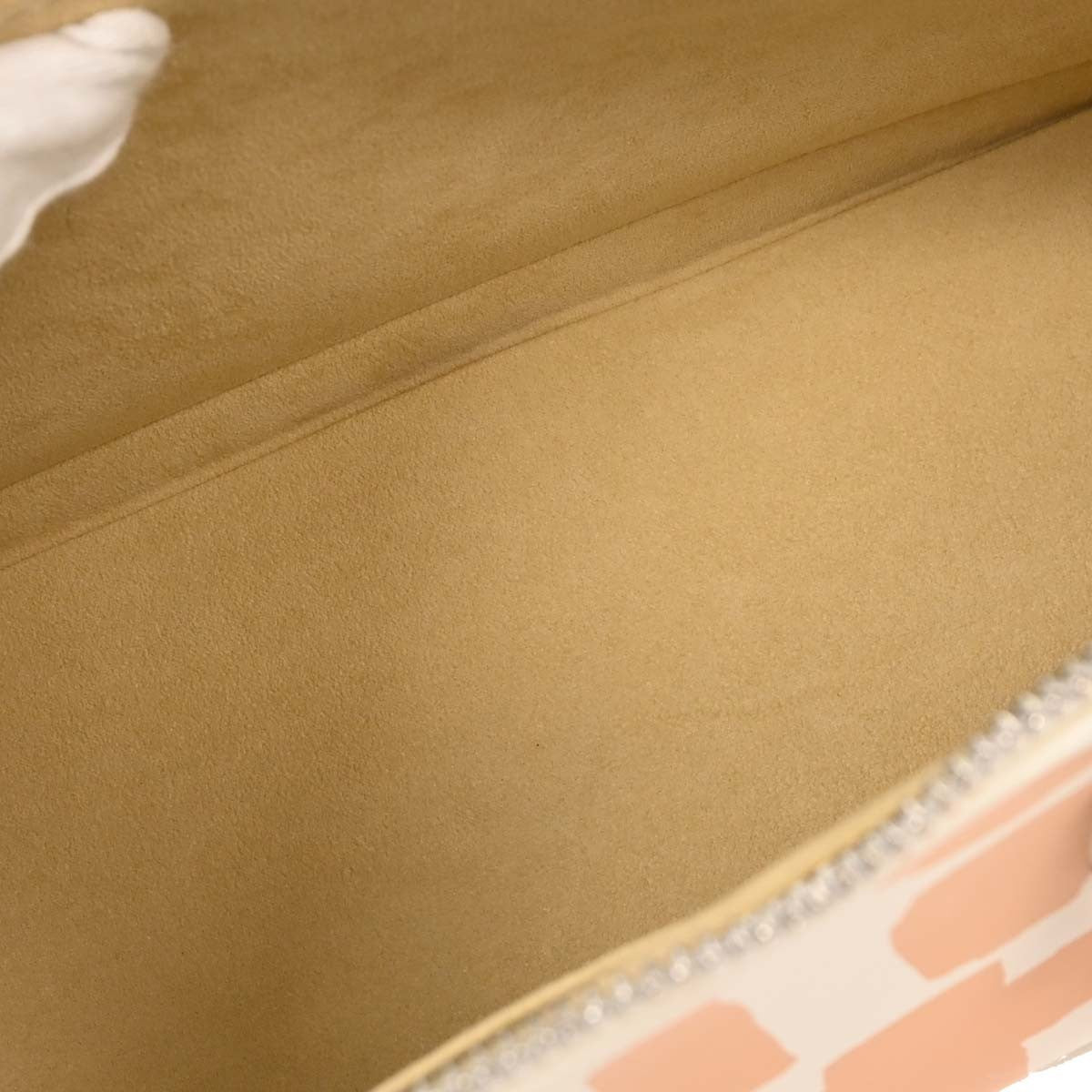 Louis Vuitton Alma Handbag Limited Edition Graffiti Leather Beige Leather Handbag (Pre-Owned)