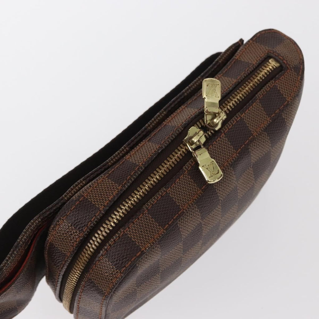 Louis Vuitton Geronimos Waist Bag Damier Brown Canvas Clutche & Pouche Bag (Pre-Owned)