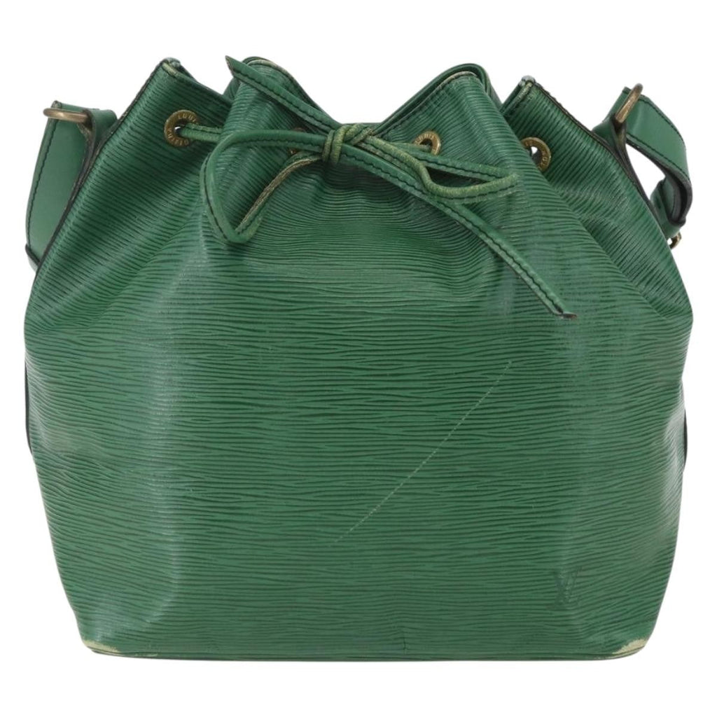 Louis Vuitton Petit Noe Handbag Epi Leather Green Leather Shoulder Bag Bag (Pre-Owned)