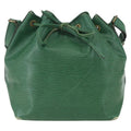 Louis Vuitton Petit Noe Handbag Epi Leather Green Leather Shoulder Bag Bag (Pre-Owned)