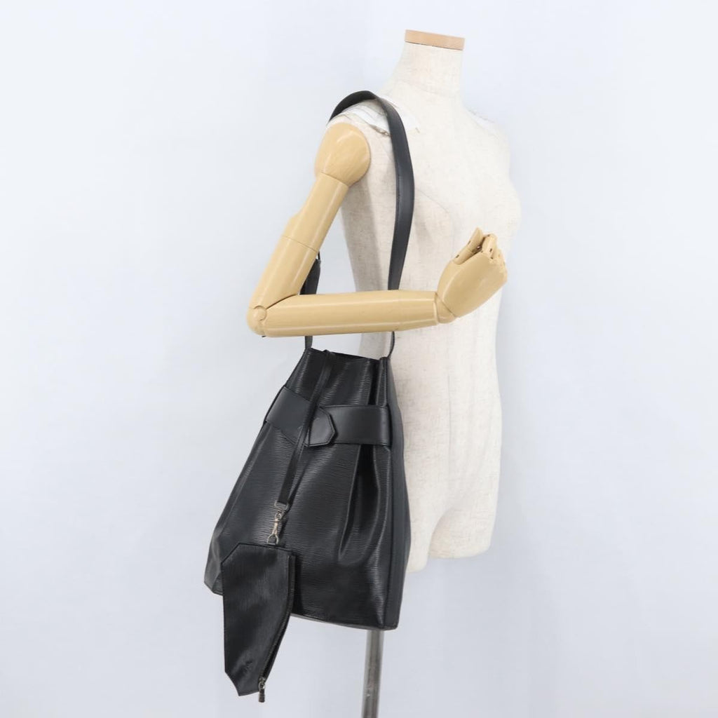 Louis Vuitton Vintage Sac D'epaule Handbag Epi Leather Black Leather Shoulder Bag Bag (Pre-Owned)