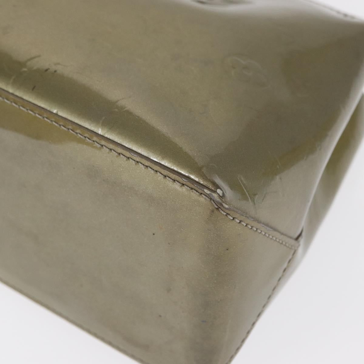 Louis Vuitton Wilshire Handbag Monogram Vernis Gray Patent_Leather Tote Bag Bag (Pre-Owned)