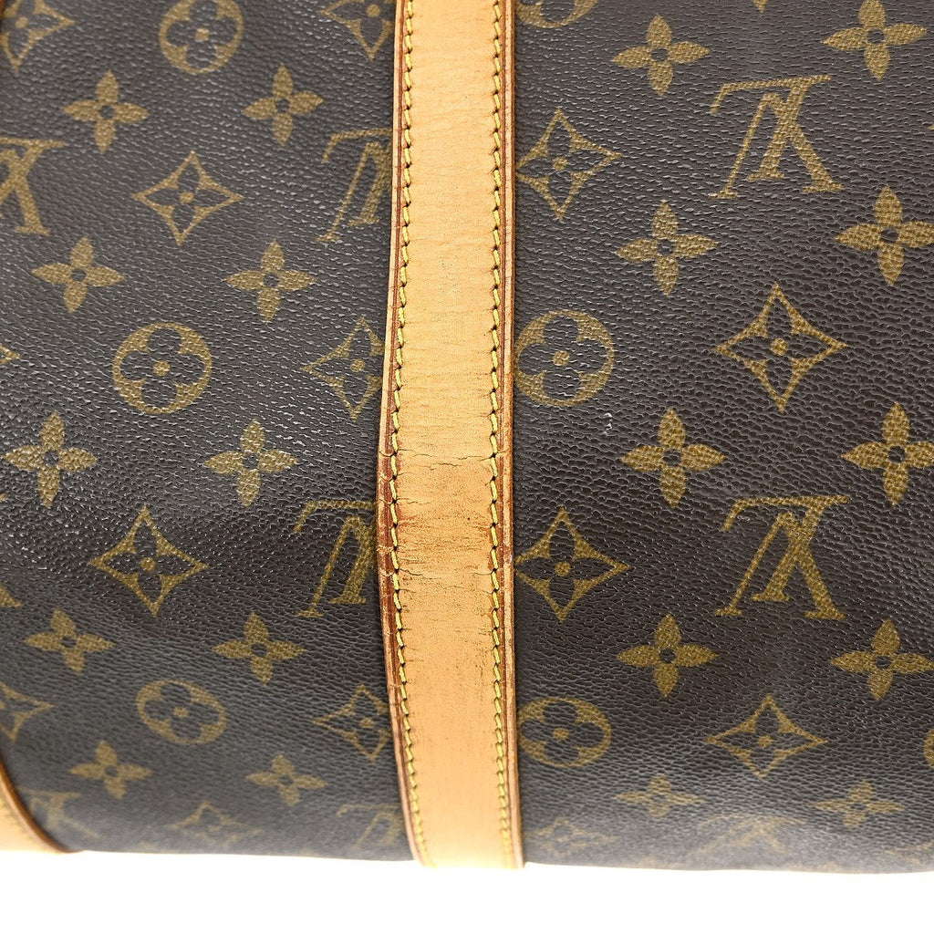 Louis Vuitton Keepall Bag Monogram Canvas Brown Canvas Travel Bag Bag (Pre-Owned)