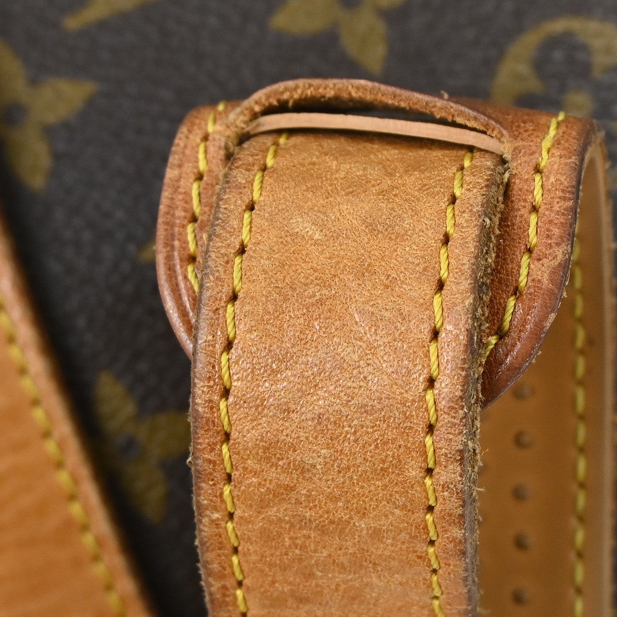 Louis Vuitton Saumur Handbag Monogram Canvas Brown Canvas Shoulder Bag Bag (Pre-Owned)