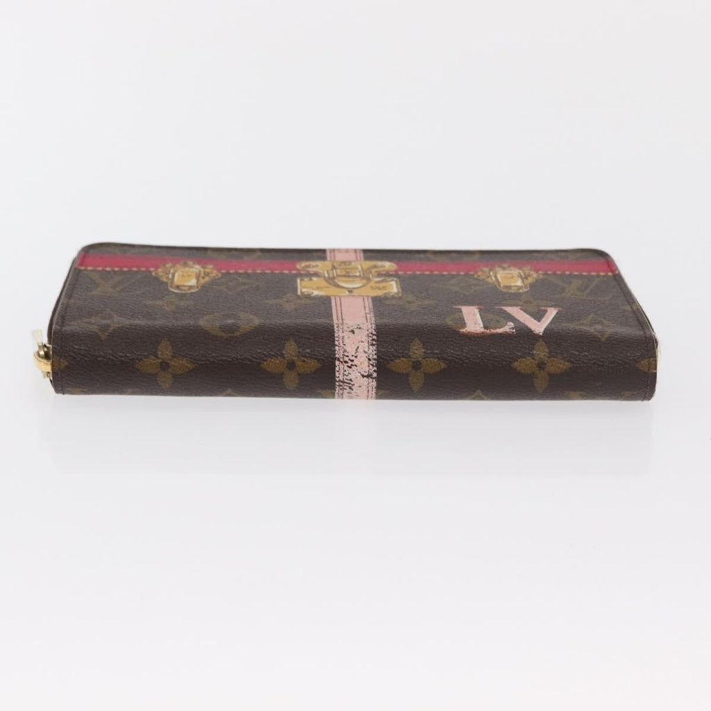 Louis Vuitton Zippy Wallet Canvas Brown Canvas Wallets Accessory (Pre-Owned)