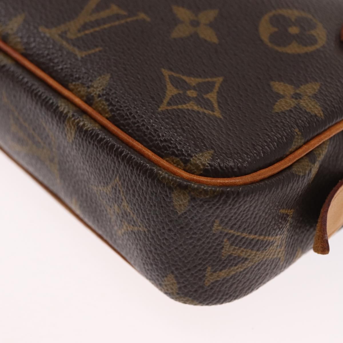 Louis Vuitton Pochette Marly Bandouliere Bag Monogram Canvas Brown Canvas Shoulder Bag Bag (Pre-Owned)
