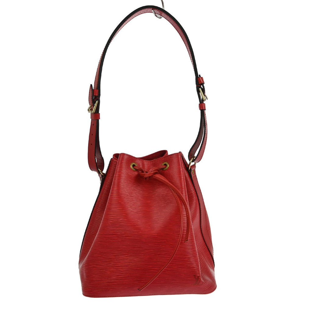 Louis Vuitton Noe Handbag Epi Leather Red Leather Shoulder Bag Bag (Pre-Owned)