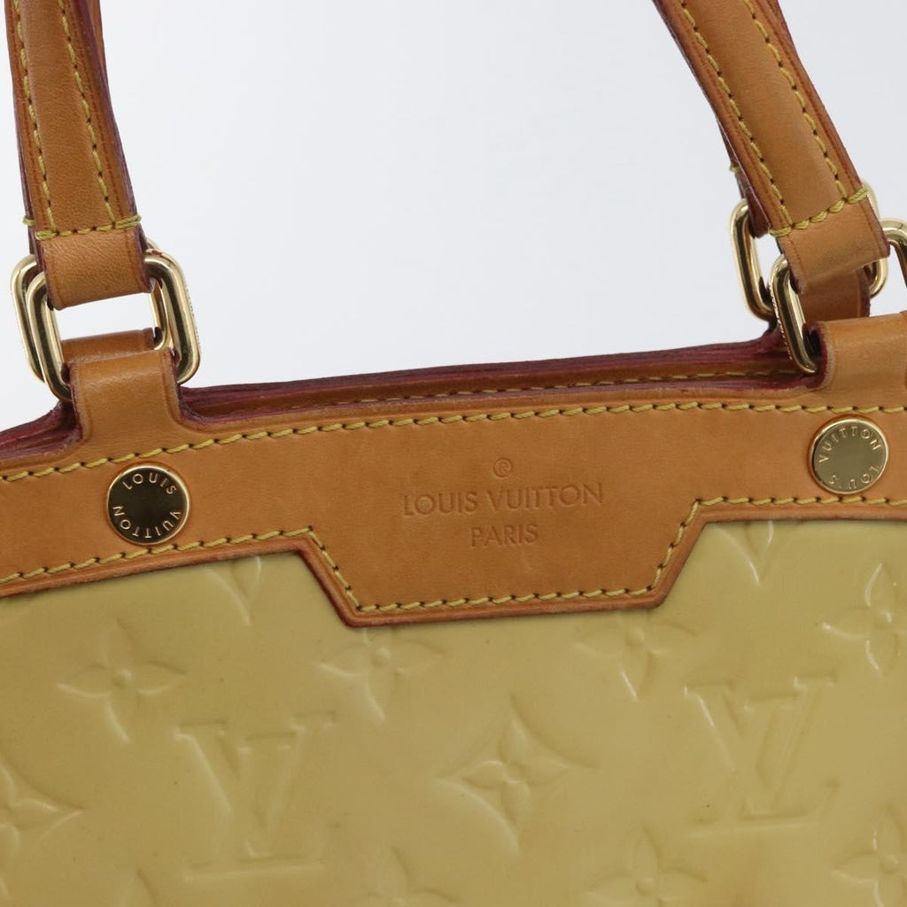 Louis Vuitton Brea Handbag Monogram Vernis Yellow Patent_Leather Handbag (Pre-Owned)