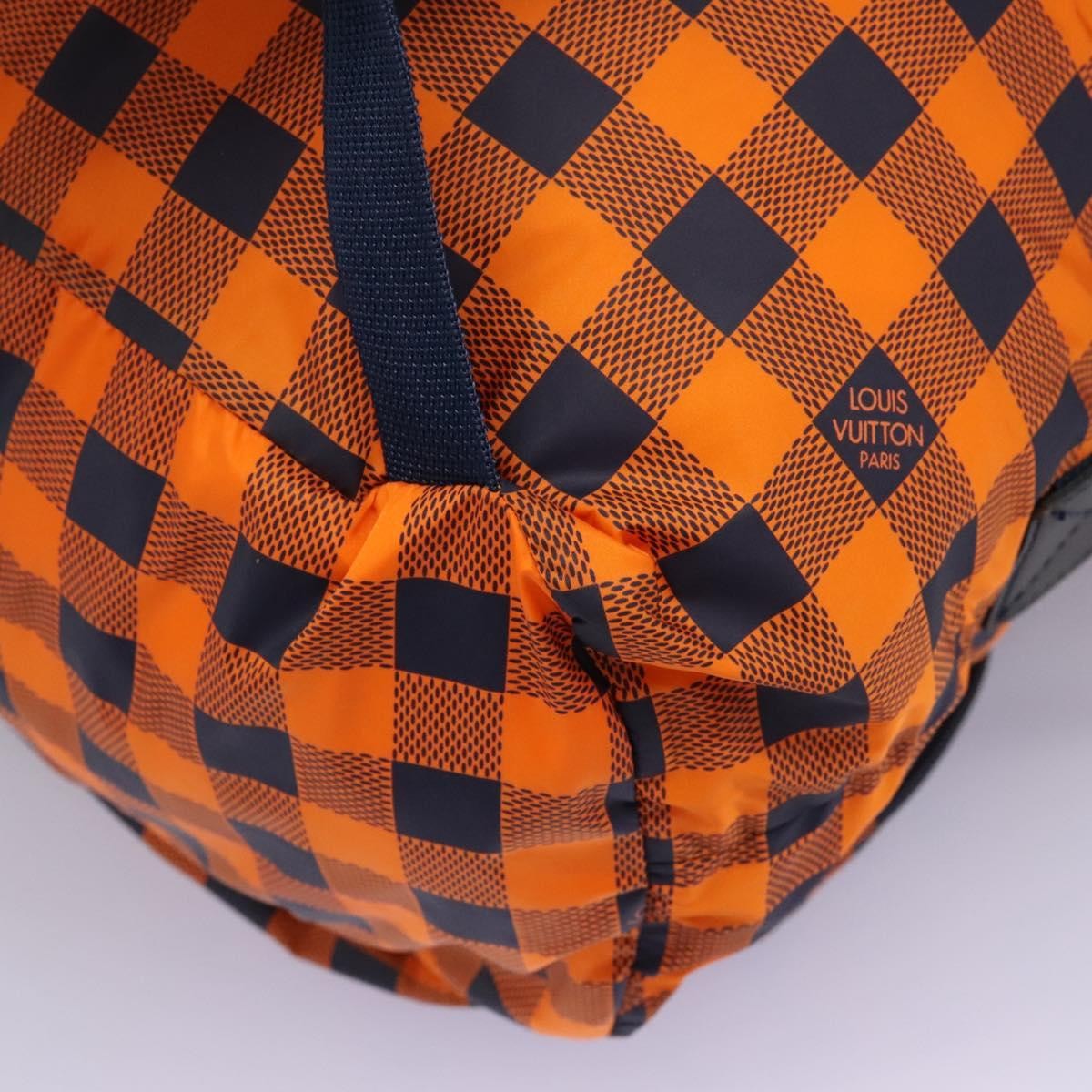 Louis Vuitton Aventure Backpack Damier Nylon Orange Nylon Backpack Bag (Pre-Owned)