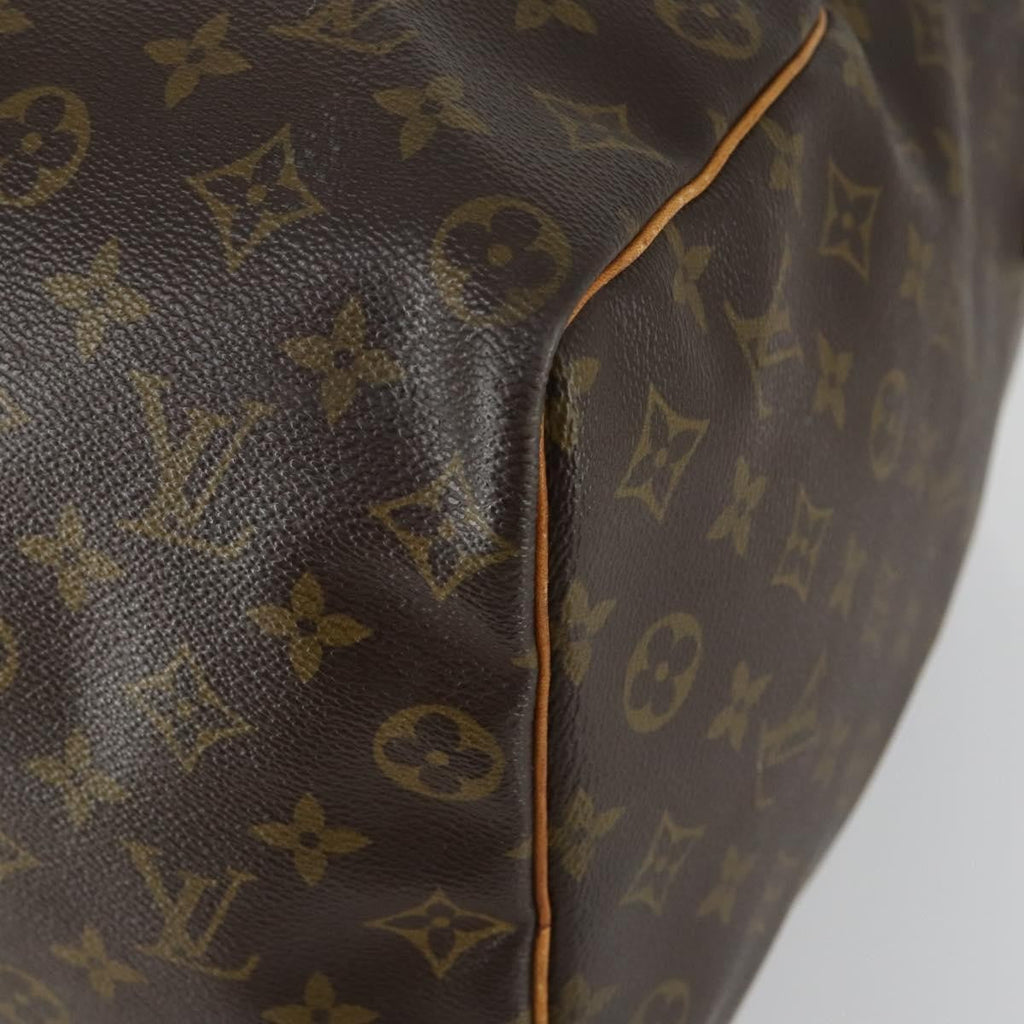 Louis Vuitton Keepall Bag Monogram Canvas Brown Canvas Travel Bag Bag (Pre-Owned)